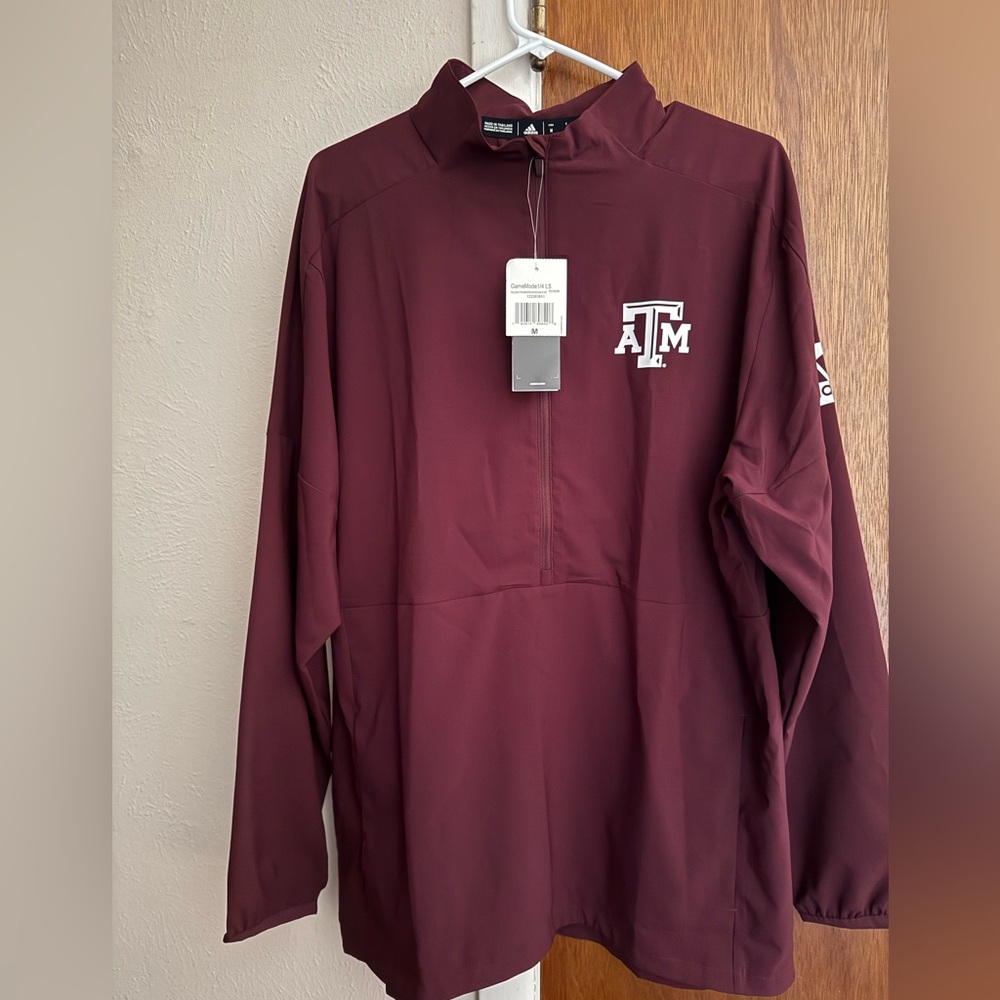 Adidas Maroon Texas A&M Zip-Up Jacket